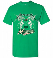 Metallica Minnesota Wild Logo Shirt - zezetee