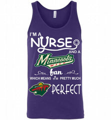 I'M A Nurse And A Minnesota Wild Fans Gift Tank - zezetee