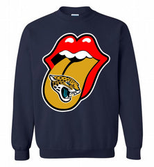 Jacksonville Jaguars  x The Rolling Stones Logo Crewneck Sweatshirt - zezetee