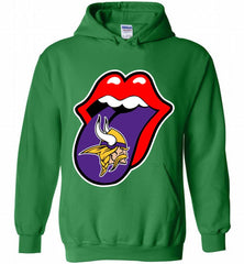 Minnesota Vikings  x The Rolling Stones Logo Hoodie - zezetee