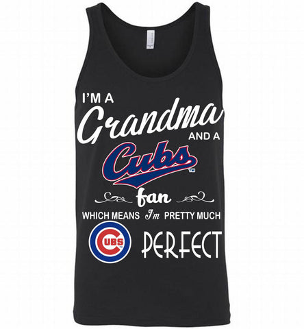 I'M A Grandma And A Chicago Cubs Fans Gift Tank - zezetee