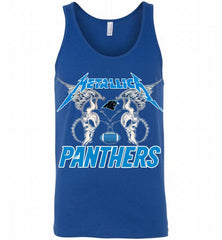 Metallica Carolina Panthers Logo Tank - zezetee