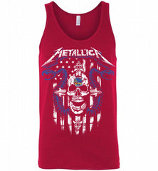 Metallica Snake Skull Golden State Warriors Logo Tank - zezetee