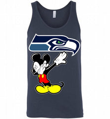 Disney Mickey Mouse Dabbing Seattle Seahawks Tank - zezetee