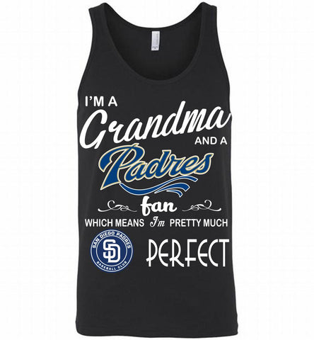 I'M A Grandma And A San Diego Padres Fans Gift Tank - zezetee