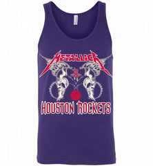 Metallica Houston Rockets Logo Tank - zezetee