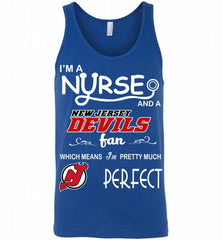 I'M A Nurse And A New Jersey Devils Fans Gift Tank - zezetee