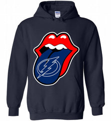 Tampa Bay Lightning  x The Rolling Stones Logo Hoodie - zezetee
