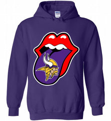 Minnesota Vikings  x The Rolling Stones Logo Hoodie - zezetee