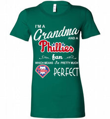 I'M A Grandma And A Philadelphia Phillies Fans Gift Bella Ladies Tee - zezetee
