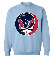 Houston Texans Grateful Dead Logo Band Crewneck Sweatshirt - zezetee