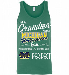I'M A Grandma And A Michigan Wolverines Fan Tank - zezetee