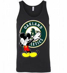 Disney Mickey Mouse Dabbing Oakland Athletics Tank - zezetee