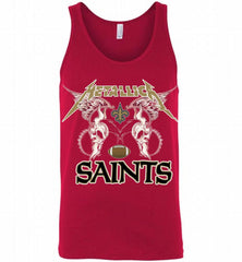 Metallica New Orleans Saints Logo Tank - zezetee