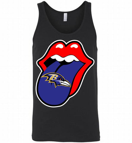 Baltimore Ravens  x The Rolling Stones Logo Tank - zezetee