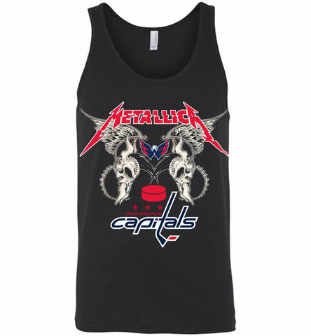Metallica Washington Capitals Logo Tank - zezetee