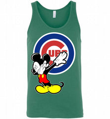 Disney Mickey Mouse Dabbing Chicago Cubs Tank - zezetee