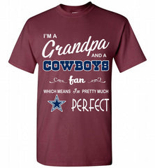 I'M A Grandpa And A Dallas Cowboys Pretty Much Perfect Shirt - zezetee