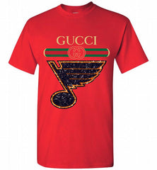 Gucci St Louis Blues Logo Shirt - zezetee