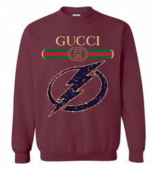 Gucci Tampa Bay Lightning Logo Crewneck Sweatshirt - zezetee