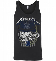 Metallica Skull New York Yankees Logo Tank - zezetee