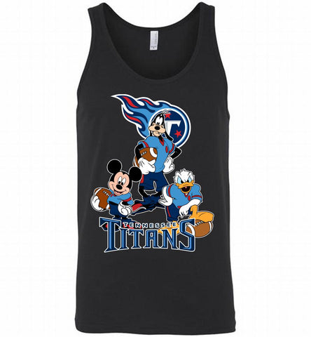Disney Mickey Goofy Donald Disney Tennessee Titans Team Tank - zezetee