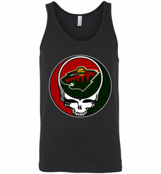 NHL TEAM MINNESOTA WILD X GRATEFUL DEAD LOGO BAND Tank