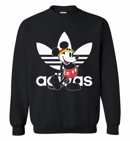 ADIDAS SWIMMING MICKEY MOUSE DISNEY SPORTS Crewneck Sweatshirt - zezetee