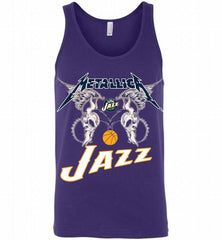Metallica Utah Jazz Logo Tank - zezetee