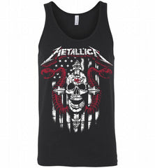 Metallica Snake Skull Kansas City Chiefs Logo Tank - zezetee