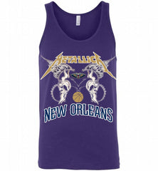 Metallica New Orleans Pelicans Logo Tank - zezetee