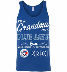 I'M A Grandma And A Toronto Blue Jays Fans Gift Tank - zezetee