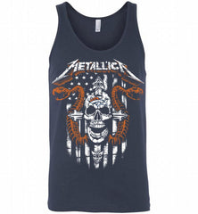 Metallica Snake Skull Denver Broncos Logo Tank - zezetee