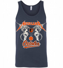 Metallica Baltimore Orioles Logo Tank - zezetee