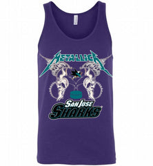 Metallica San Jose Sharks Logo Tank - zezetee