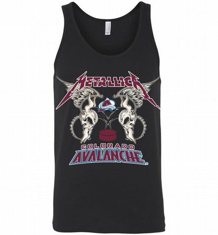 Metallica Colorado Avalanche Logo Tank - zezetee