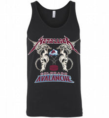 Metallica Colorado Avalanche Logo Tank - zezetee