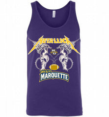 Metallica Marquette Golden Eagles Logo Tank - zezetee