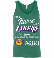 I'M A Nurse And A Los Angeles Lakers Fans Perfect Tank - zezetee
