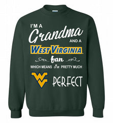 I'M A Grandma And A West Virginia Mountaineers Fan Crewneck Sweatshirt - zezetee