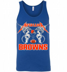 Metallica Cleveland Browns Logo Tank - zezetee