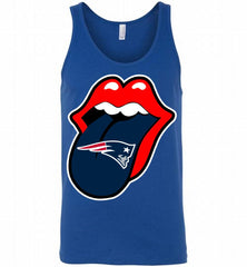 New England Patriots  x The Rolling Stones Logo Tank - zezetee