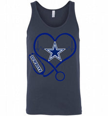 Nurse Heartbeat Dallas Cowboys Tank - zezetee