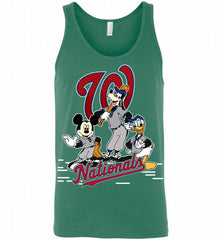 Mickey Goofy Donald Washington Nationals Teams Tank - zezetee