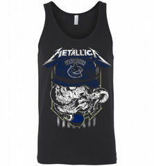 Metallica Skull Snake Vancouver Canuckss Tank - zezetee
