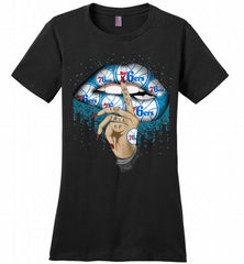 Philadelphia 76ers Lip Shut The Fuck Up Ladies Perfect - zezetee