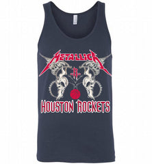Metallica Houston Rockets Logo Tank - zezetee