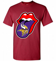 Minnesota Vikings  x The Rolling Stones Logo Shirt - zezetee