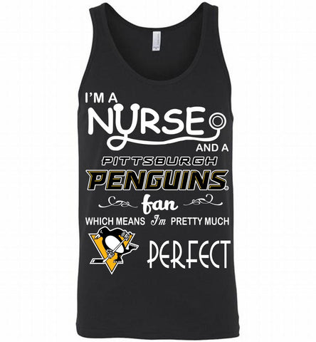 I'M A Nurse And A Pittsburgh Penguins Fans Gift Tank - zezetee