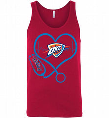 Nurse Heartbeat Love Oklahoma City Thunder Tank - zezetee